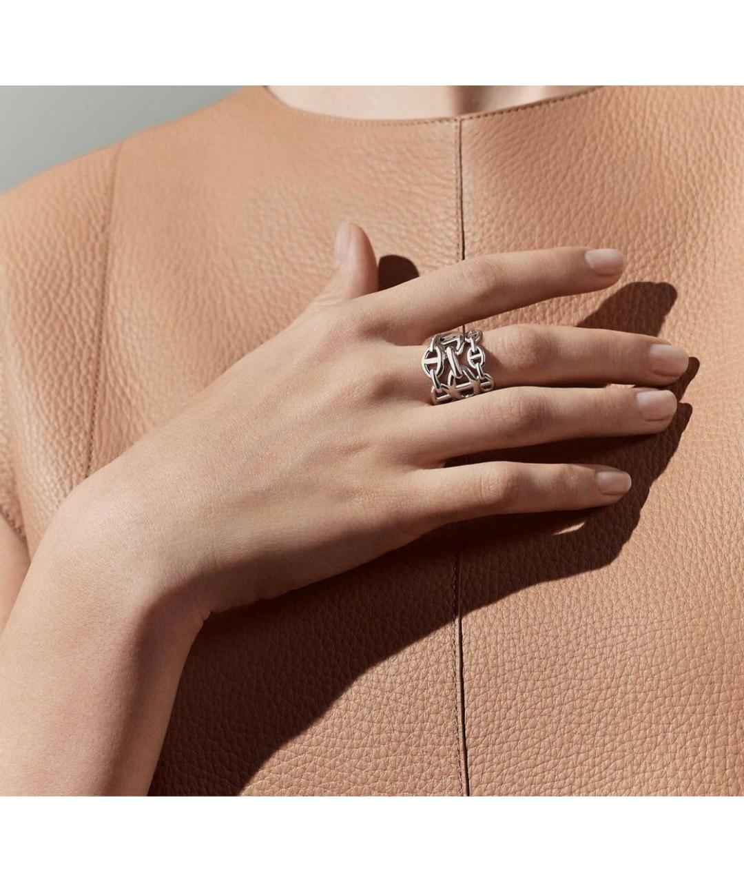 HERMES Серебряное серебряное кольцо, фото 2