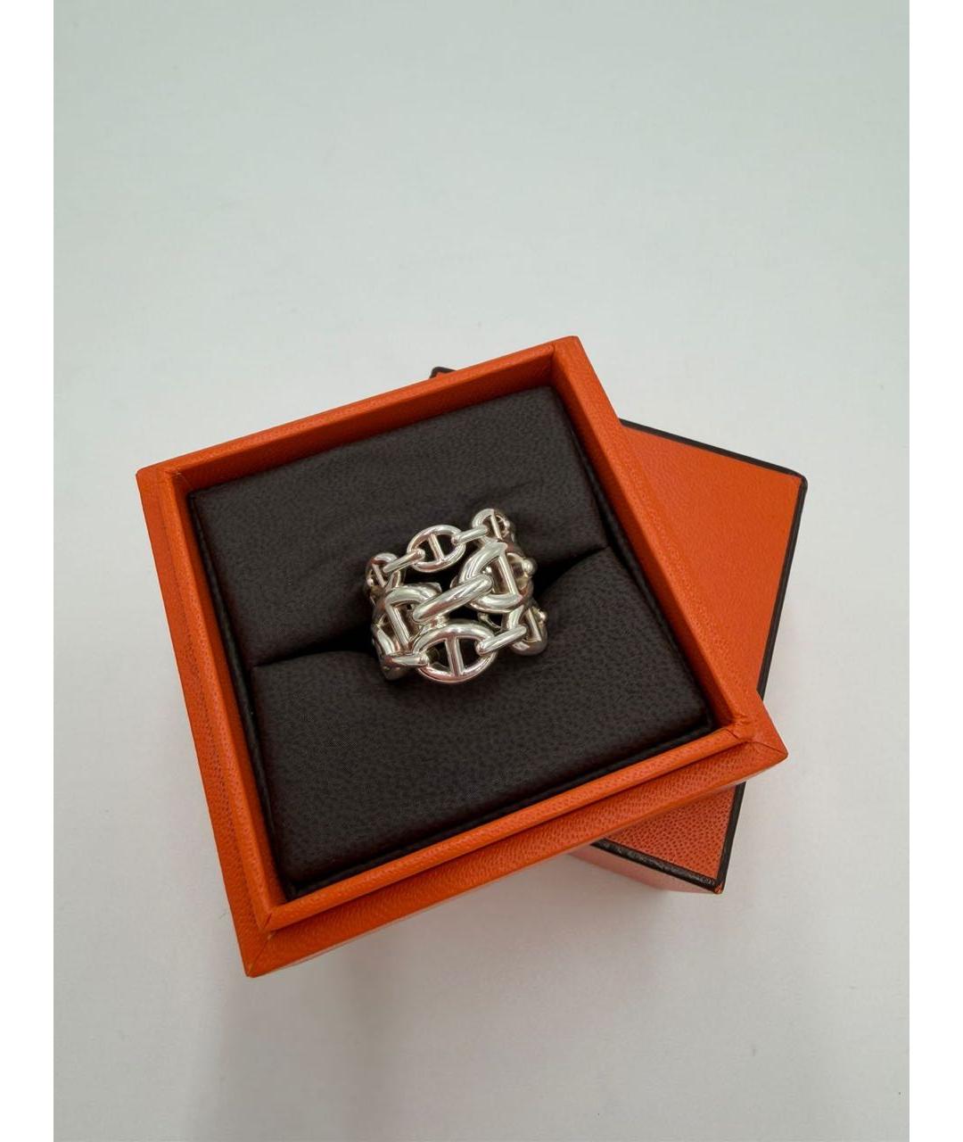 HERMES Серебряное серебряное кольцо, фото 3