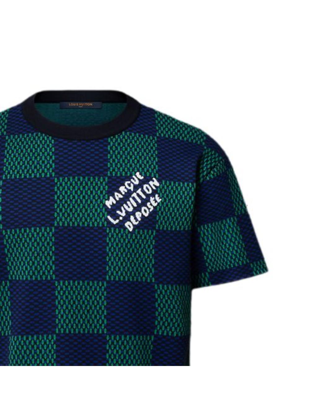 LOUIS VUITTON Мульти хлопковая футболка, фото 2