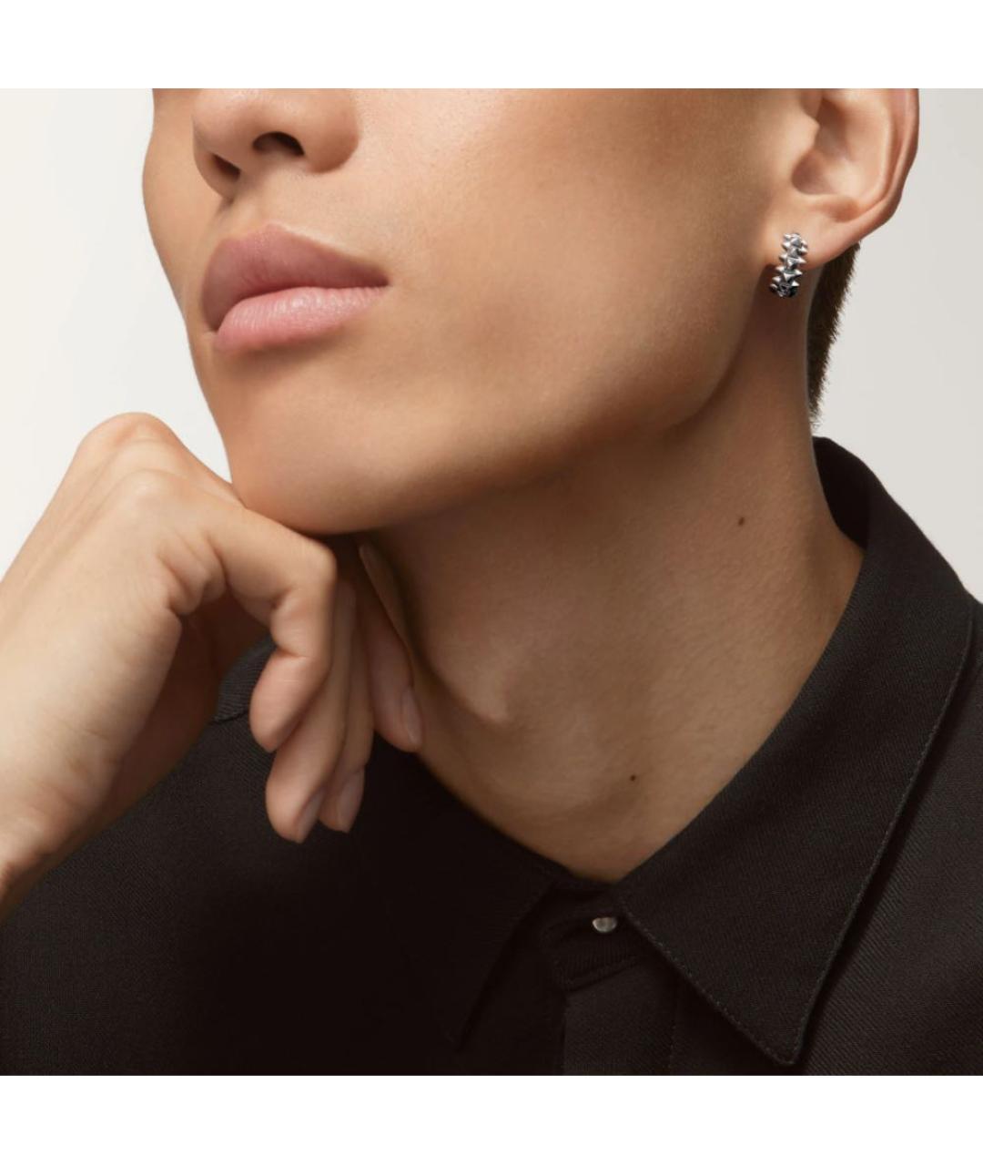 CARTIER Серебряные серьги из белого золота, фото 3
