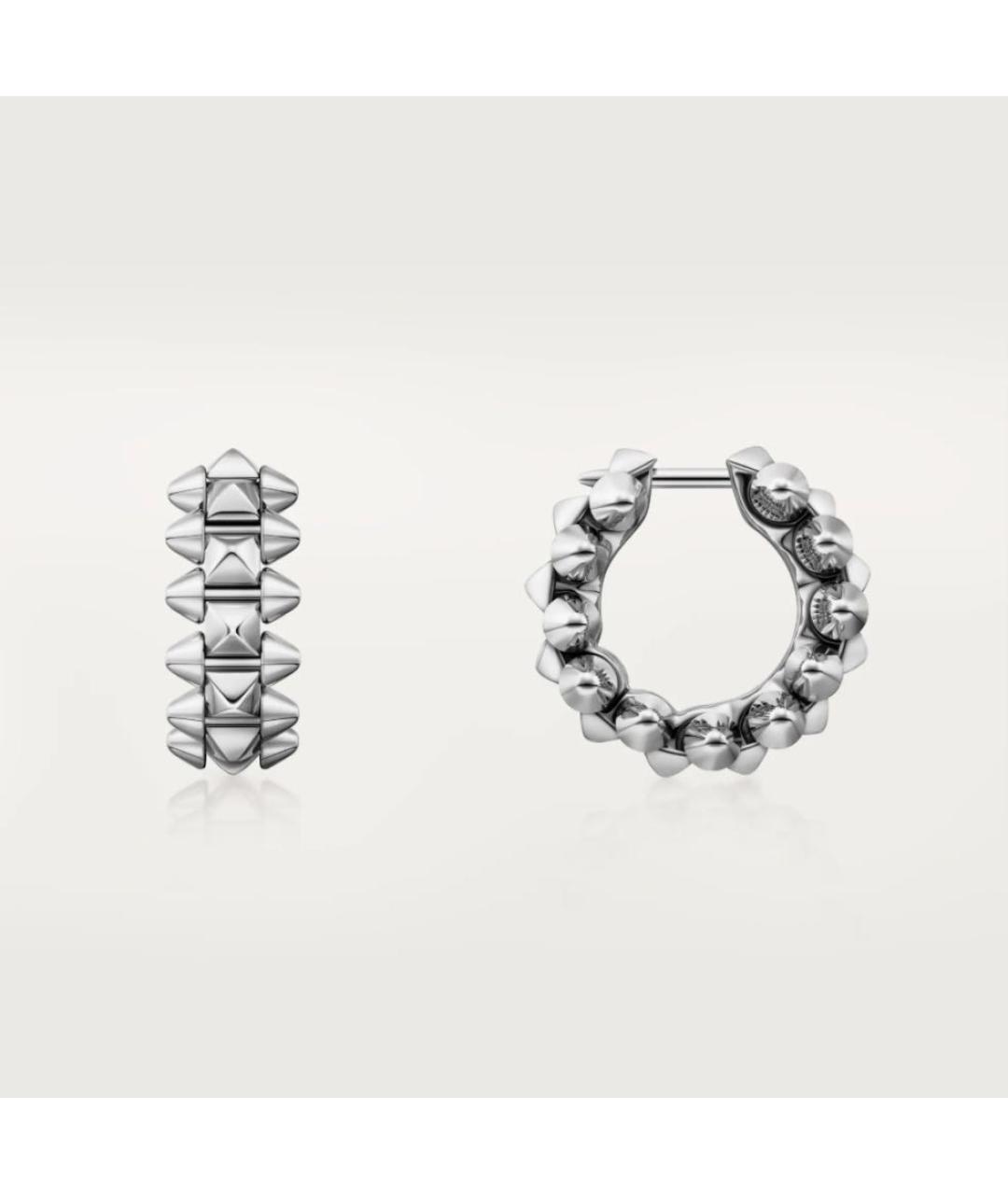 CARTIER Серебряные серьги из белого золота, фото 2