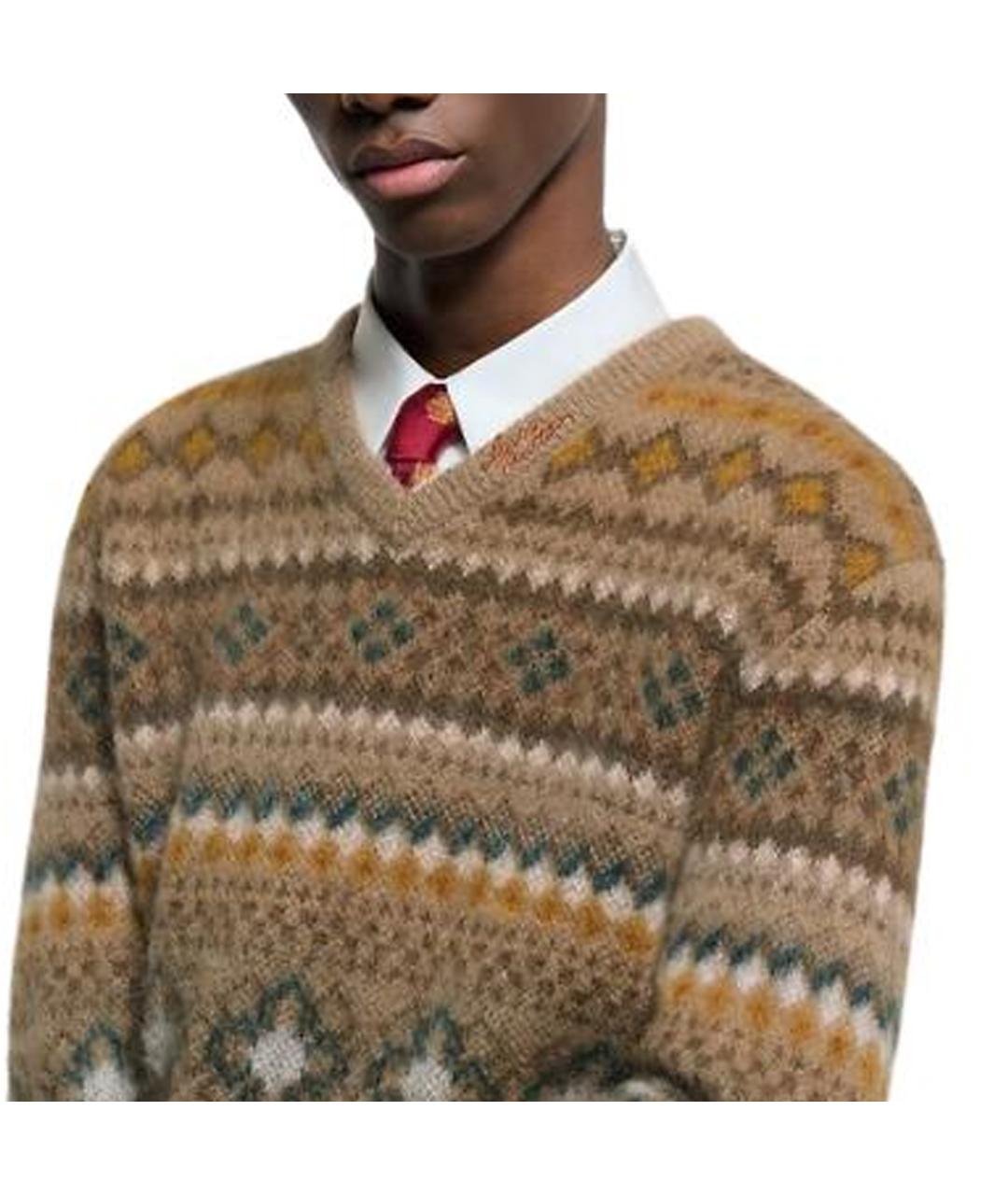 LOUIS VUITTON Коричневый джемпер / свитер, фото 3