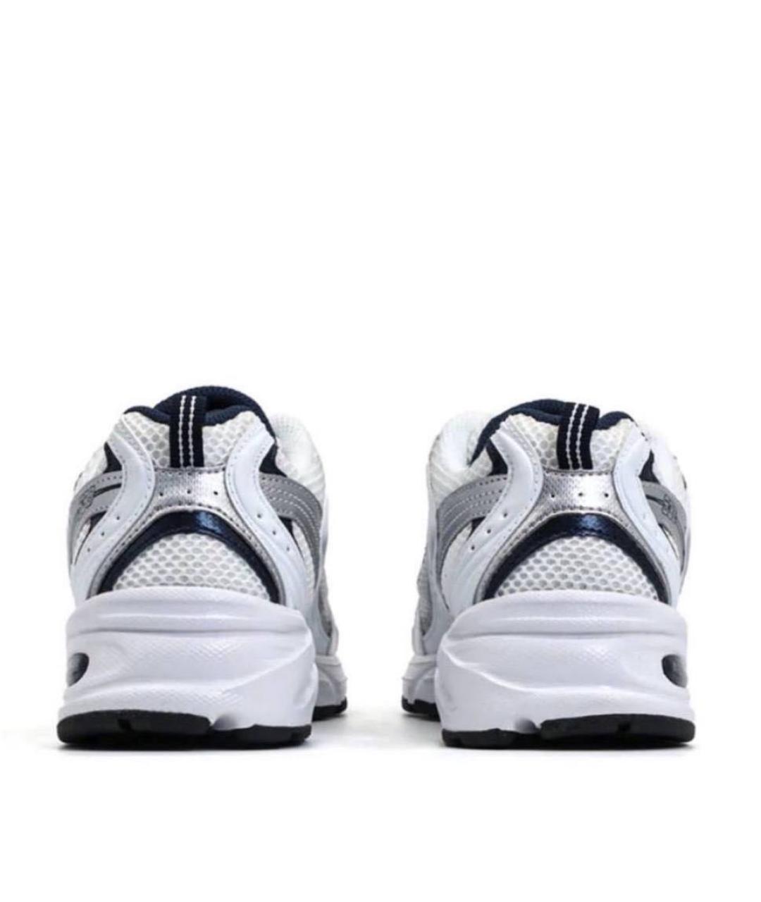 NEW BALANCE Серебряные текстильные кроссовки, фото 4