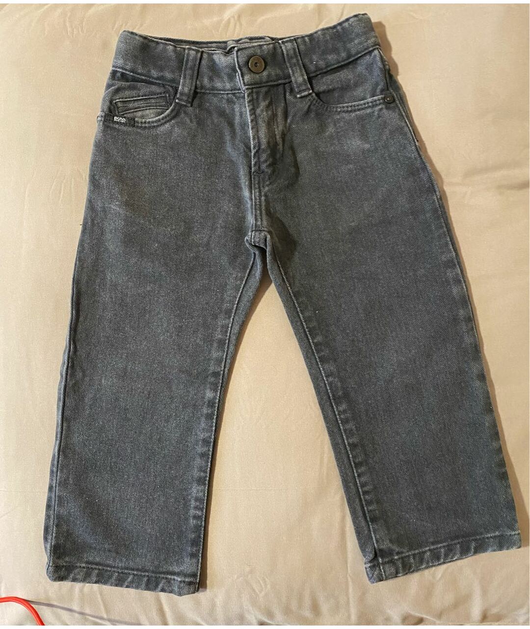 HUGO BOSS Антрацитовые детские джинсы, фото 5
