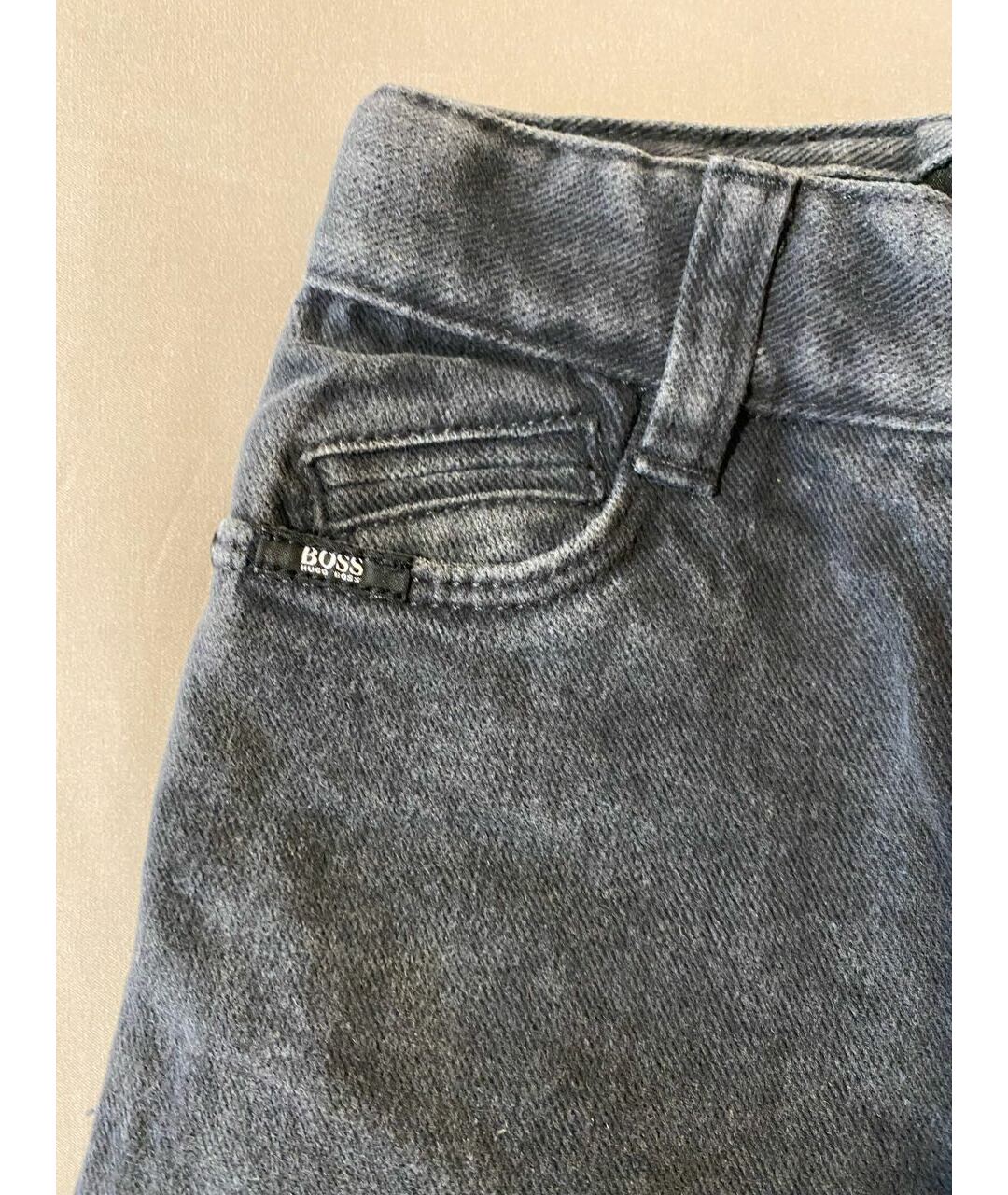 HUGO BOSS Антрацитовые детские джинсы, фото 3