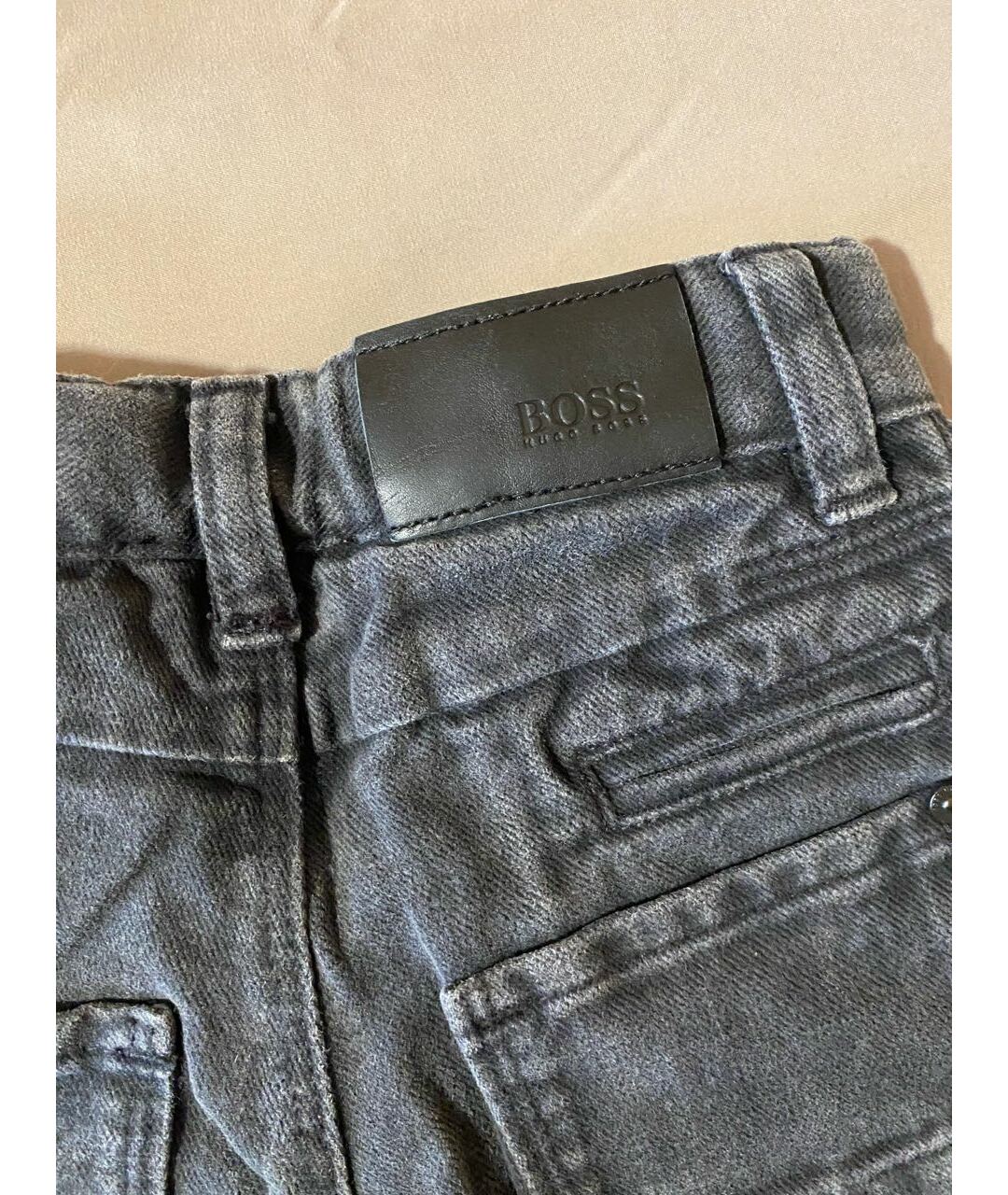 HUGO BOSS Антрацитовые детские джинсы, фото 2