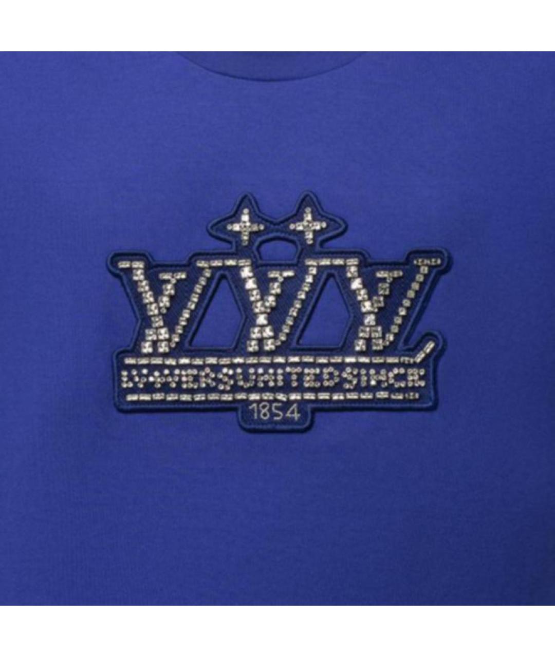 LOUIS VUITTON Синяя хлопковая футболка, фото 6