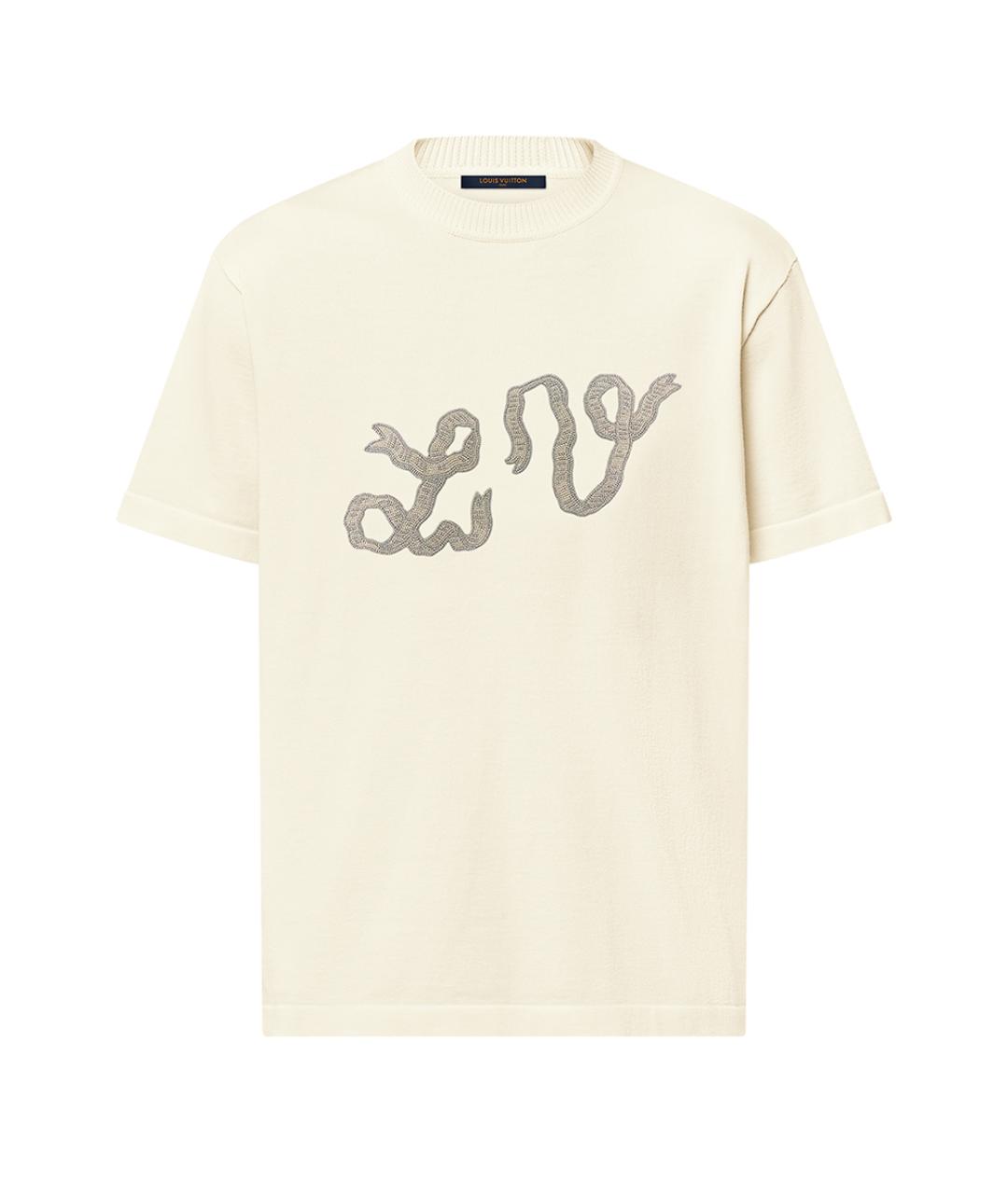 LOUIS VUITTON Бежевый хлопковый джемпер / свитер, фото 1