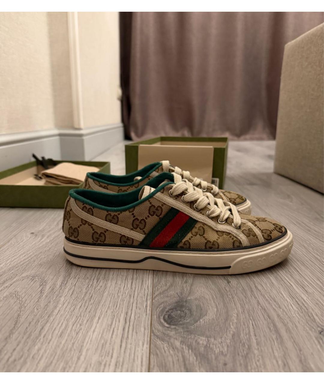 GUCCI Мульти текстильные кеды, фото 7