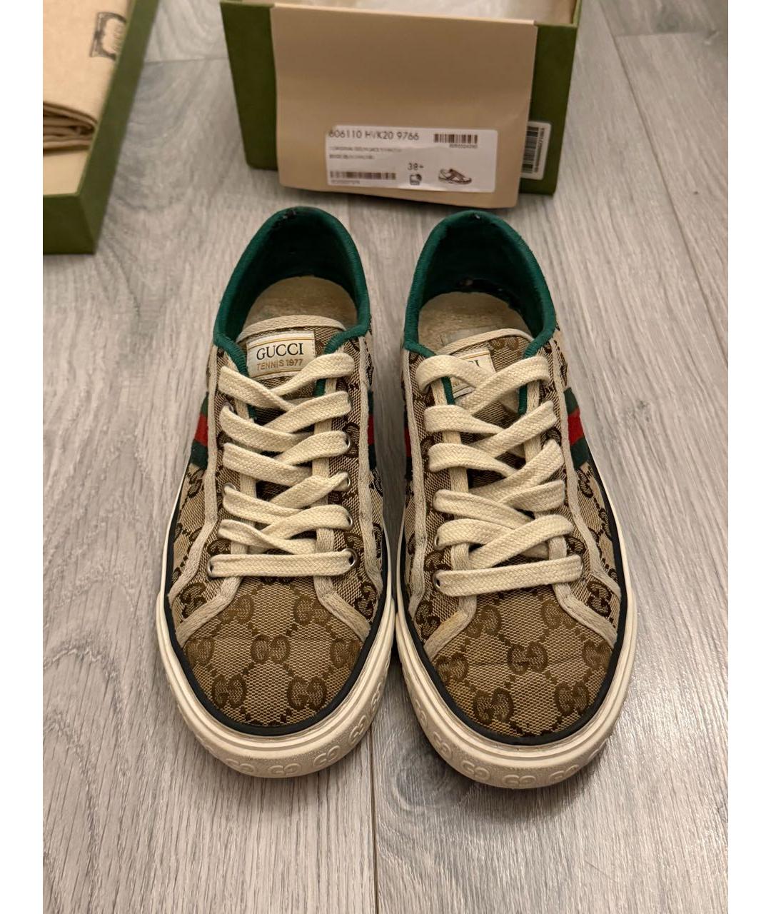 GUCCI Мульти текстильные кеды, фото 2