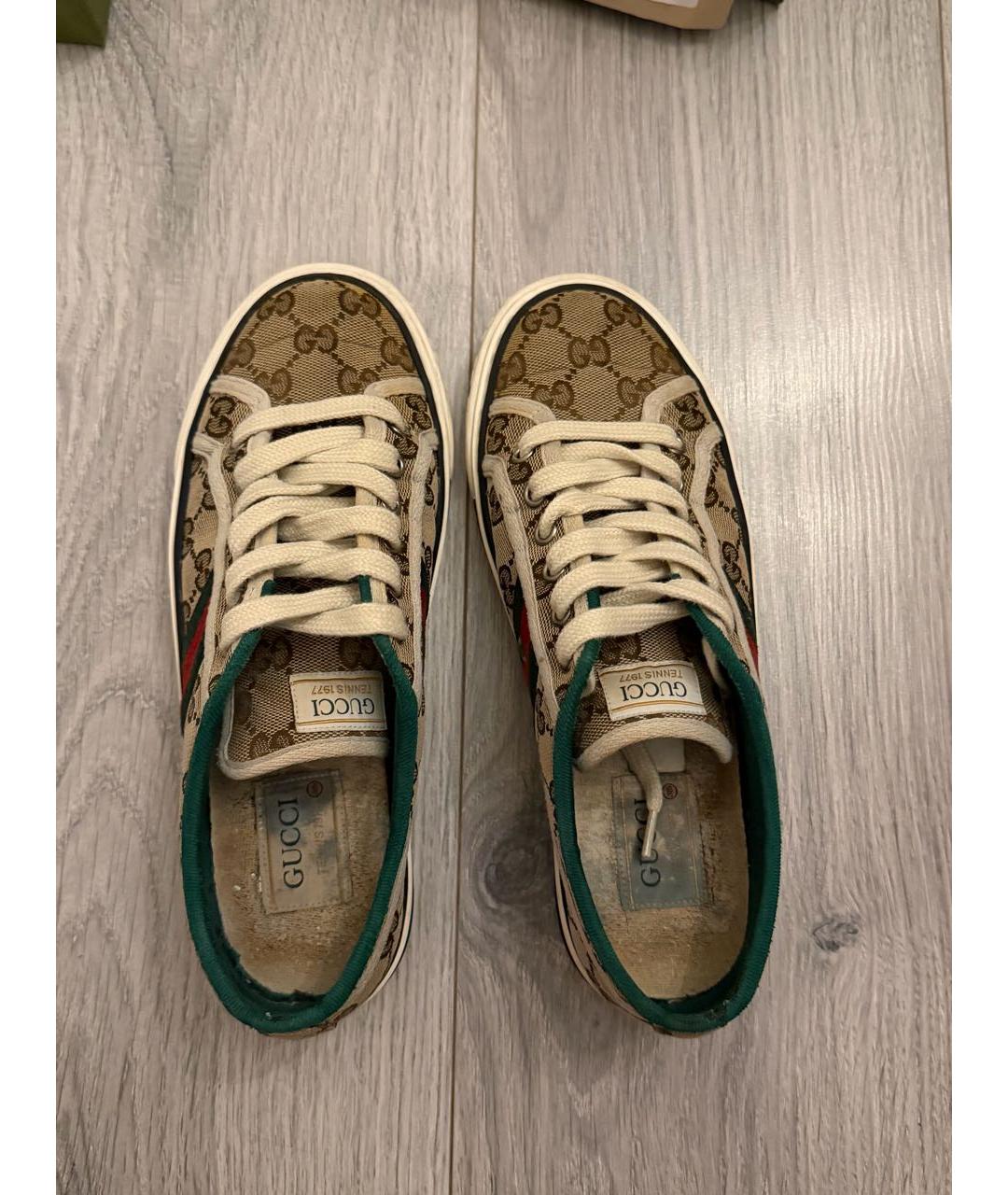 GUCCI Мульти текстильные кеды, фото 3