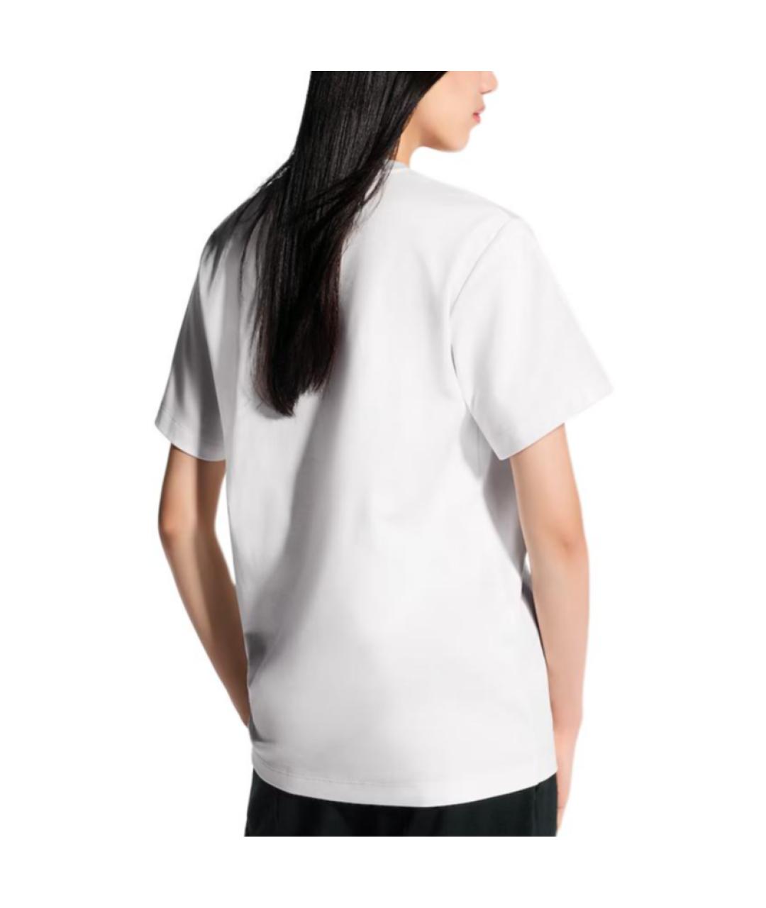 LOUIS VUITTON Белая хлопковая футболка, фото 3