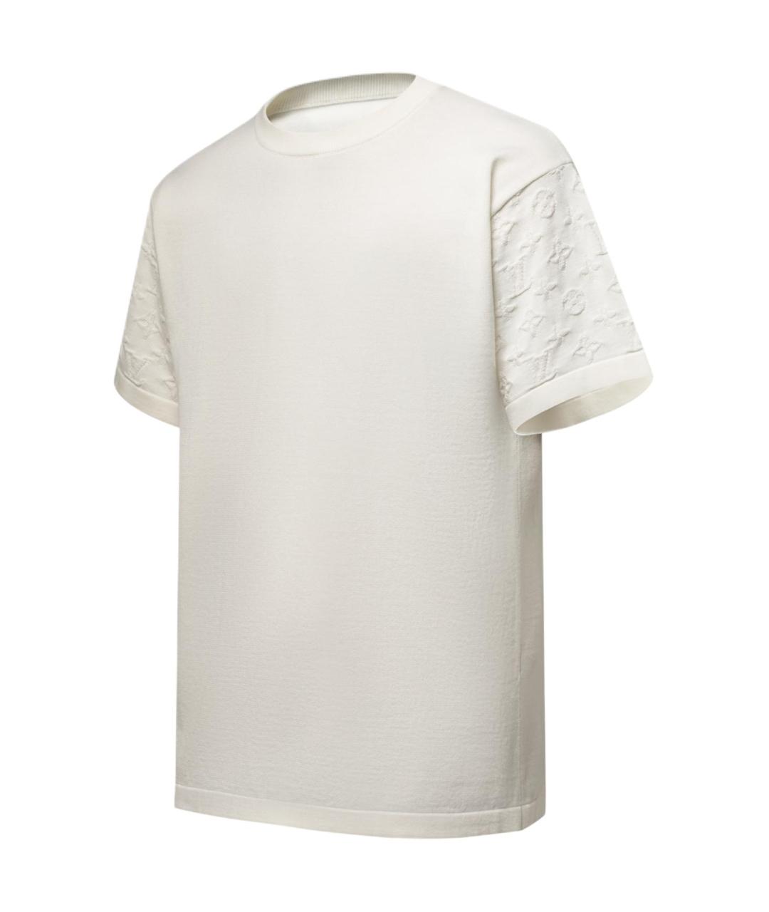 LOUIS VUITTON Белая хлопковая футболка, фото 3