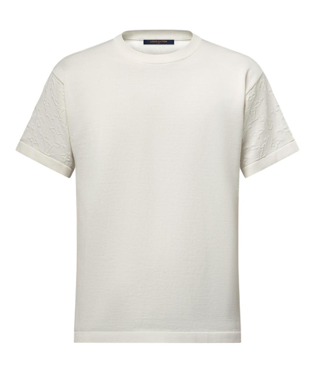 LOUIS VUITTON Белая хлопковая футболка, фото 1