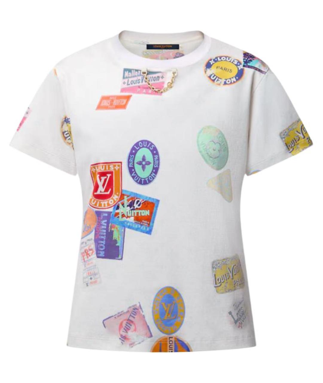 LOUIS VUITTON Белая хлопковая футболка, фото 1