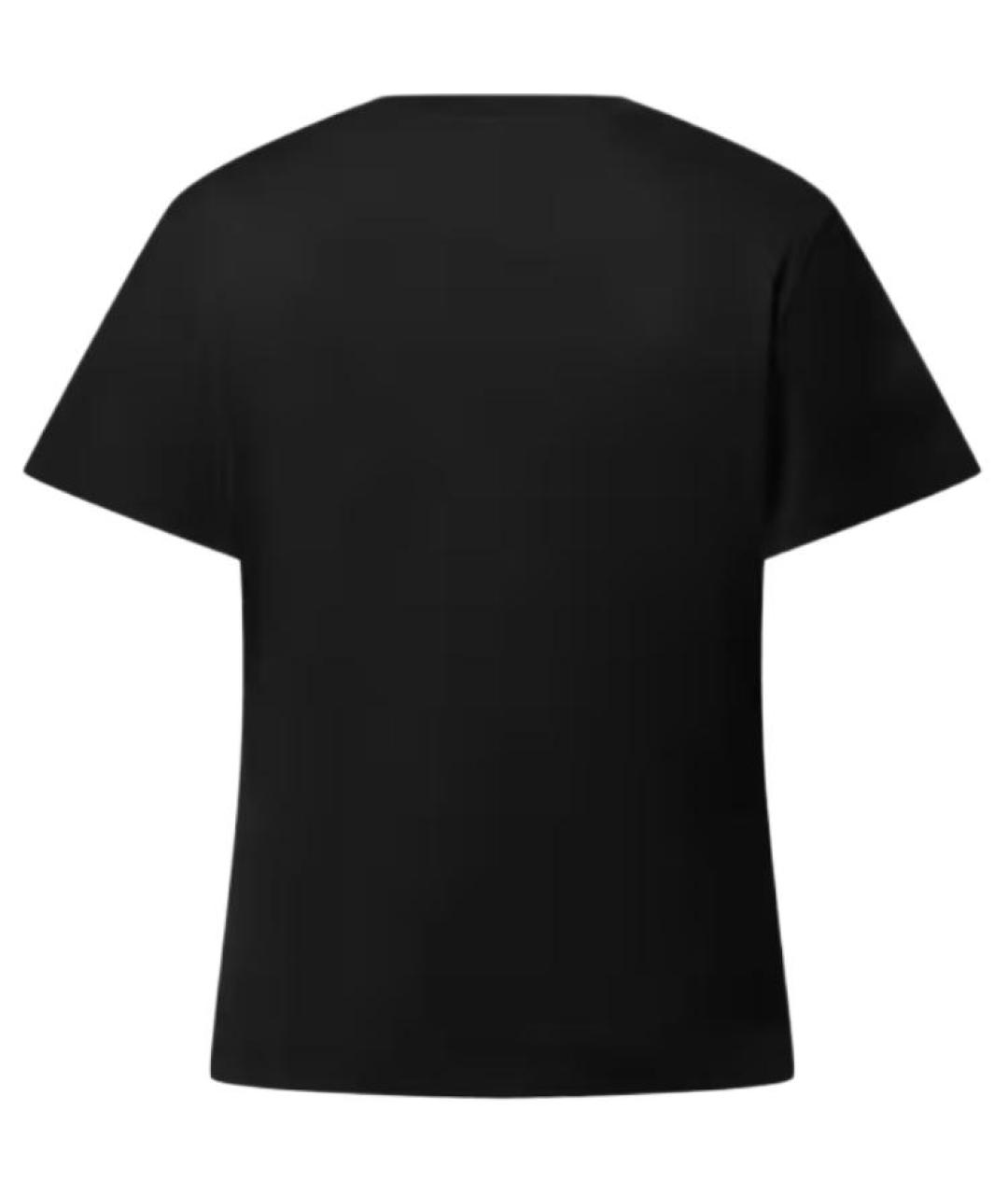 LOUIS VUITTON Черная хлопковая футболка, фото 2