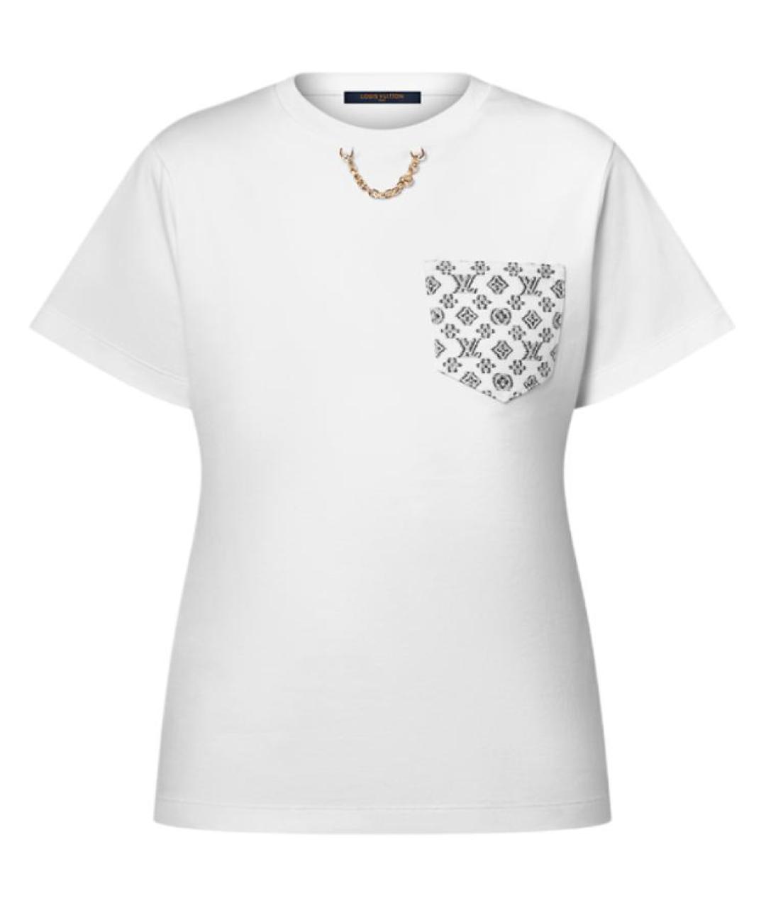 LOUIS VUITTON Белая хлопковая футболка, фото 1