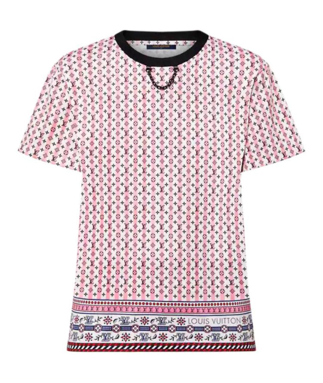 LOUIS VUITTON Мульти хлопковая футболка, фото 1