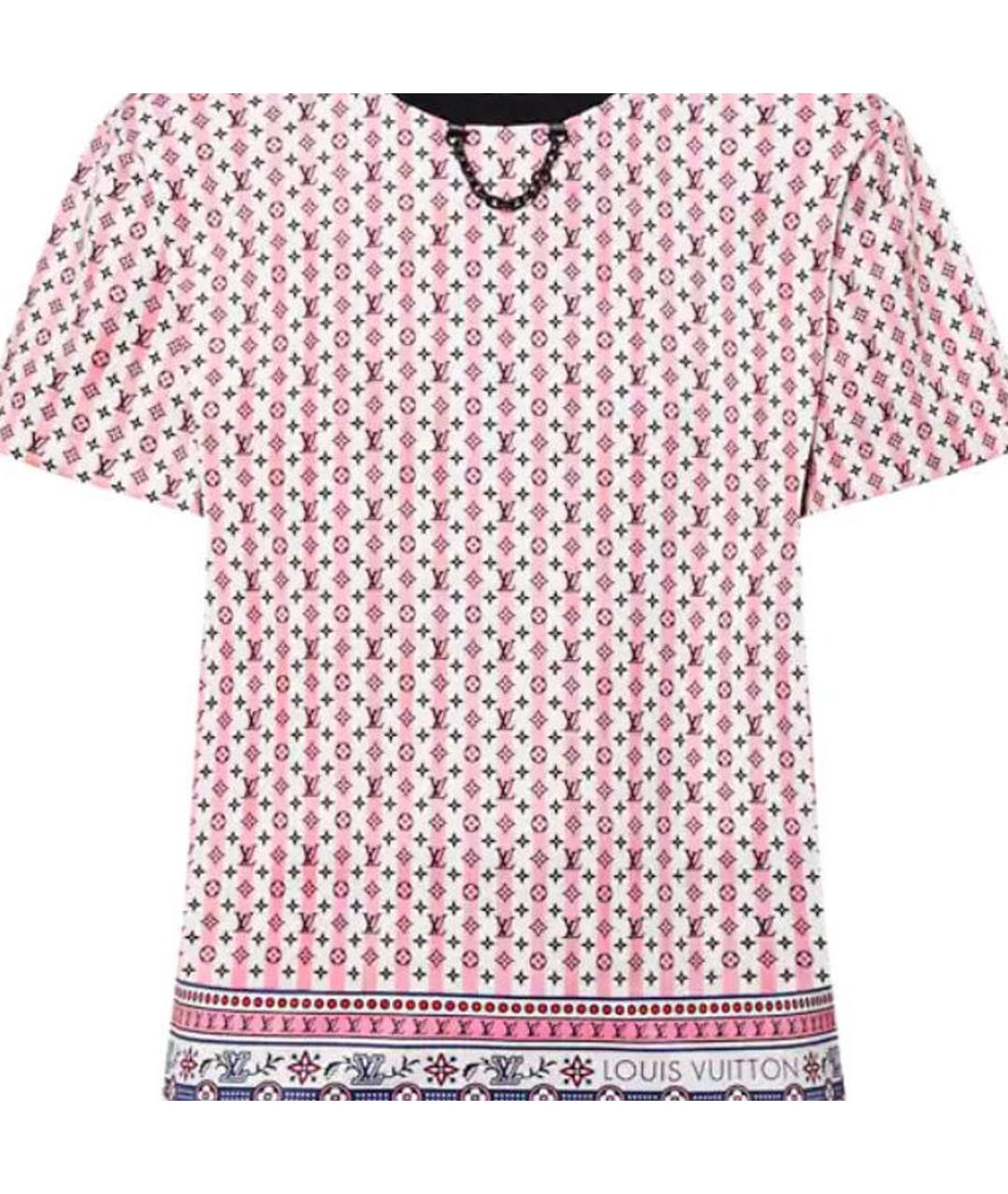 LOUIS VUITTON Мульти хлопковая футболка, фото 2