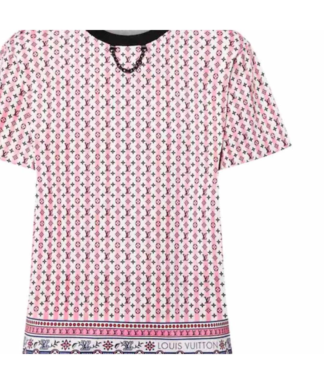 LOUIS VUITTON Мульти хлопковая футболка, фото 4