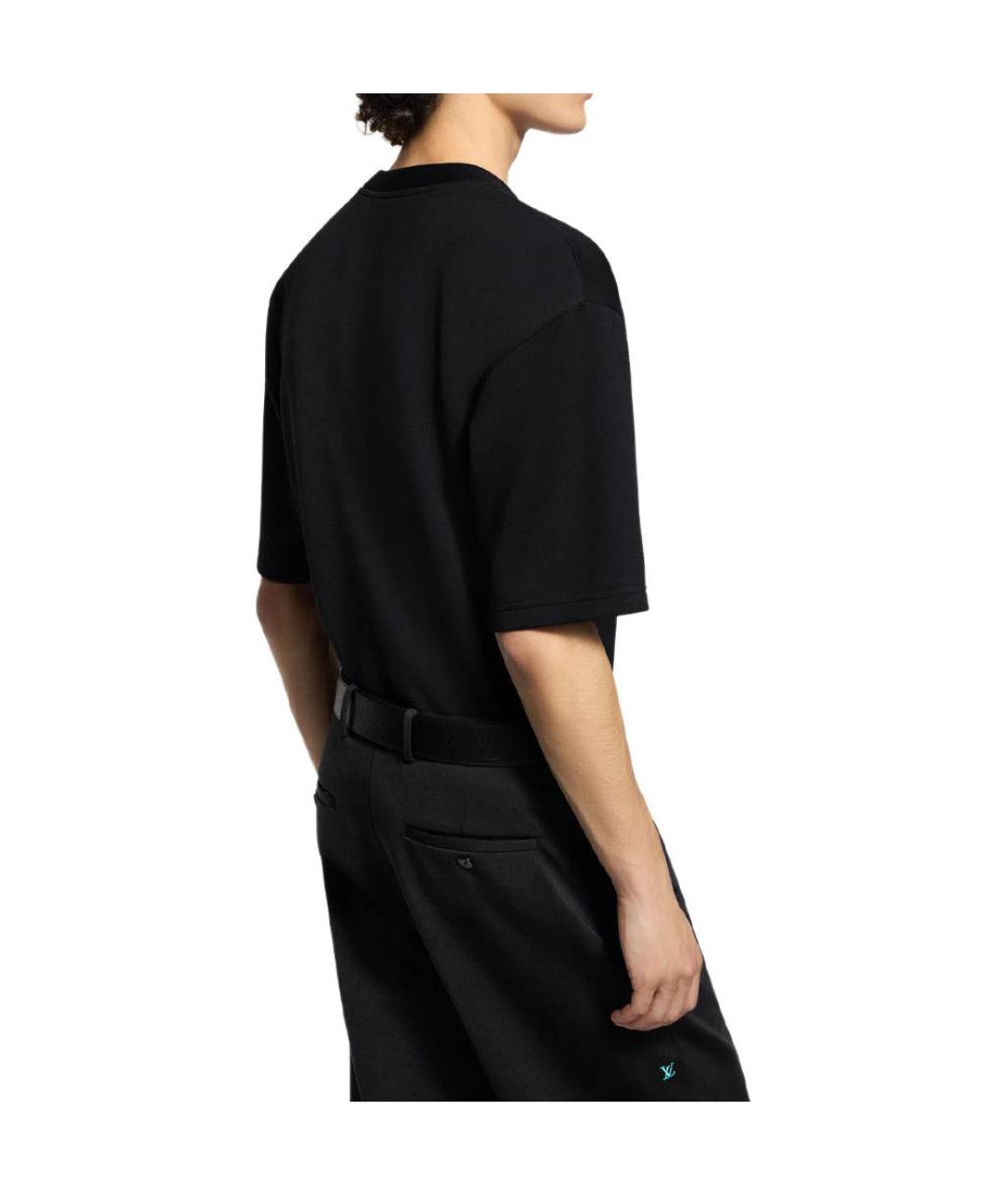 LOUIS VUITTON Черная футболка, фото 4