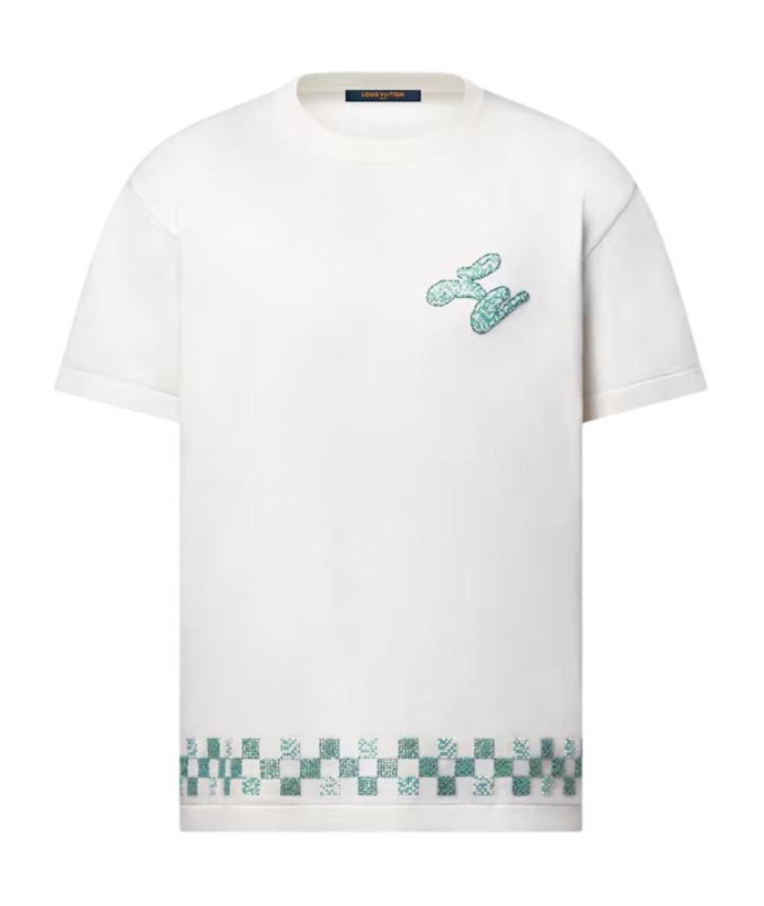 LOUIS VUITTON Белая хлопковая футболка, фото 1