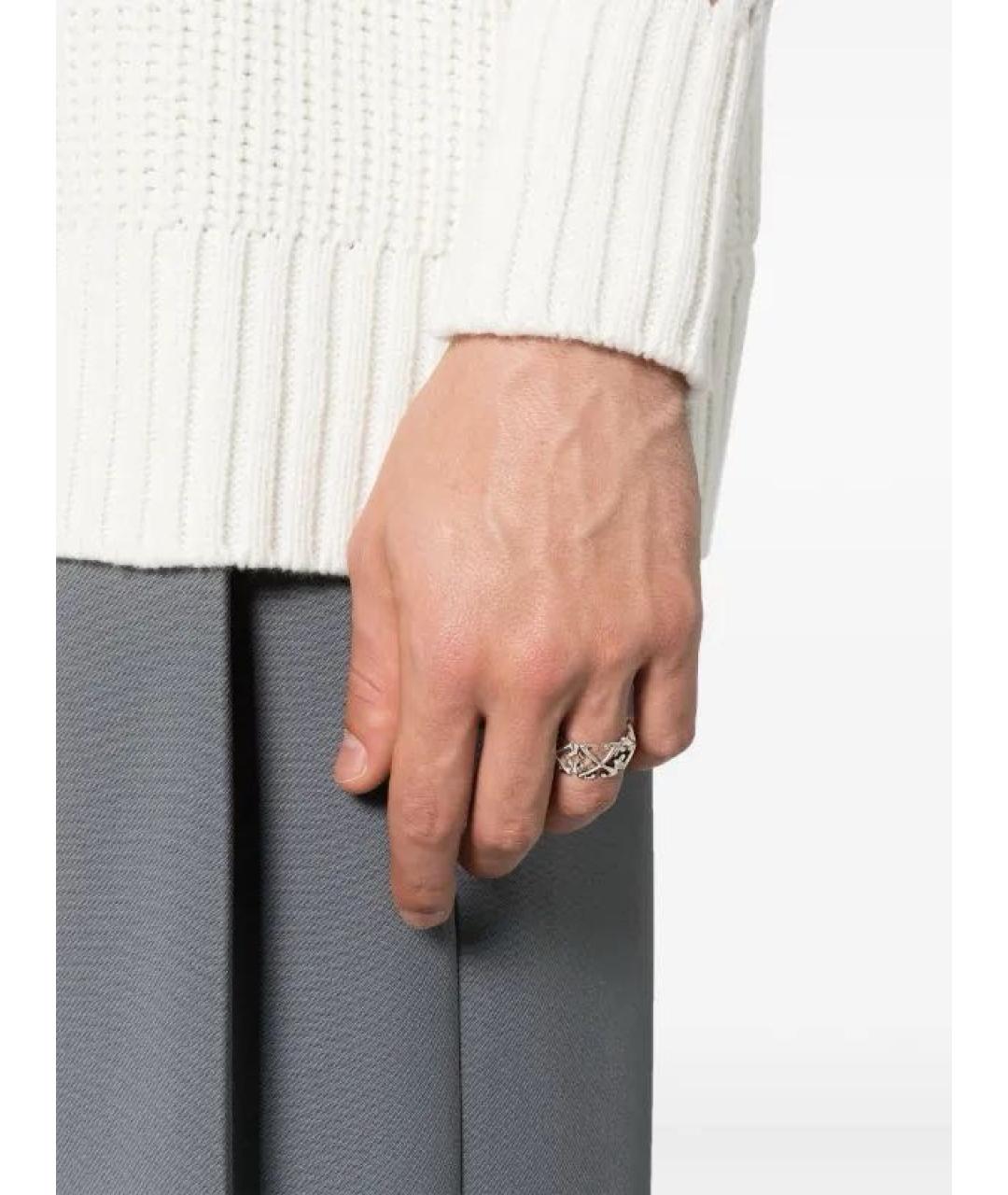 OFF-WHITE Серебряное латунное кольцо, фото 2