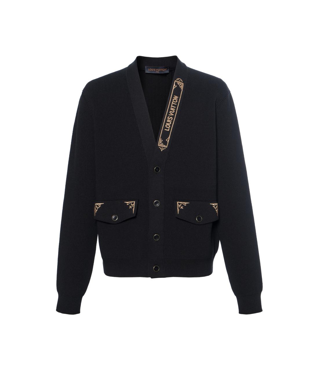 LOUIS VUITTON Черный хлопковый джемпер / свитер, фото 1