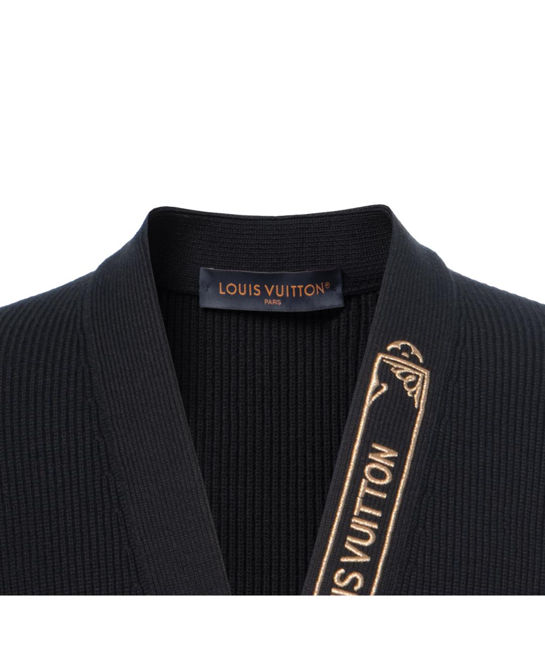 LOUIS VUITTON Черный хлопковый джемпер / свитер, фото 8