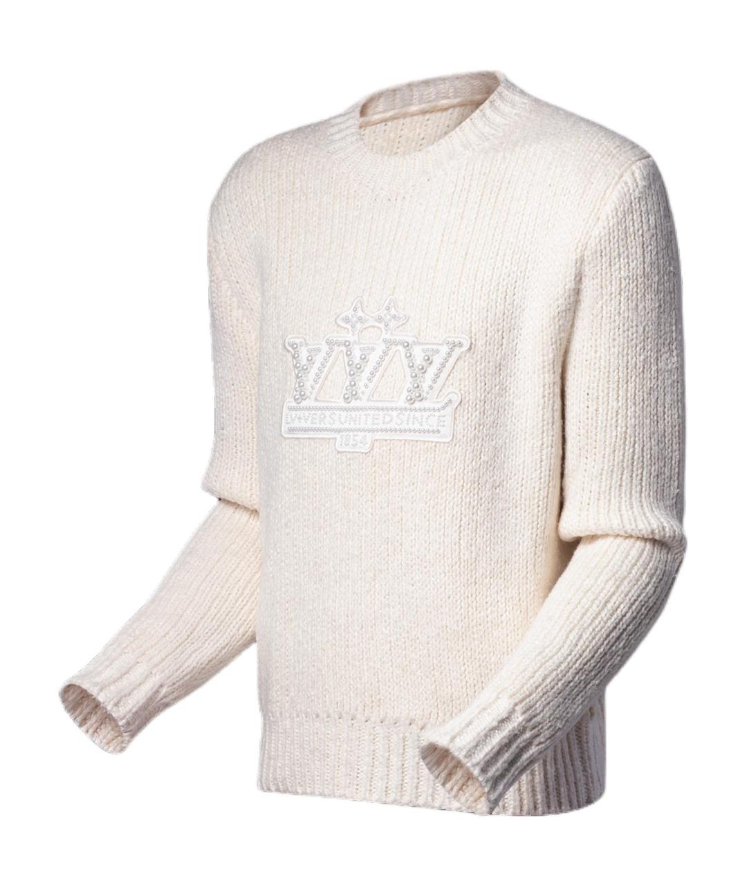 LOUIS VUITTON Белый шелковый джемпер / свитер, фото 3