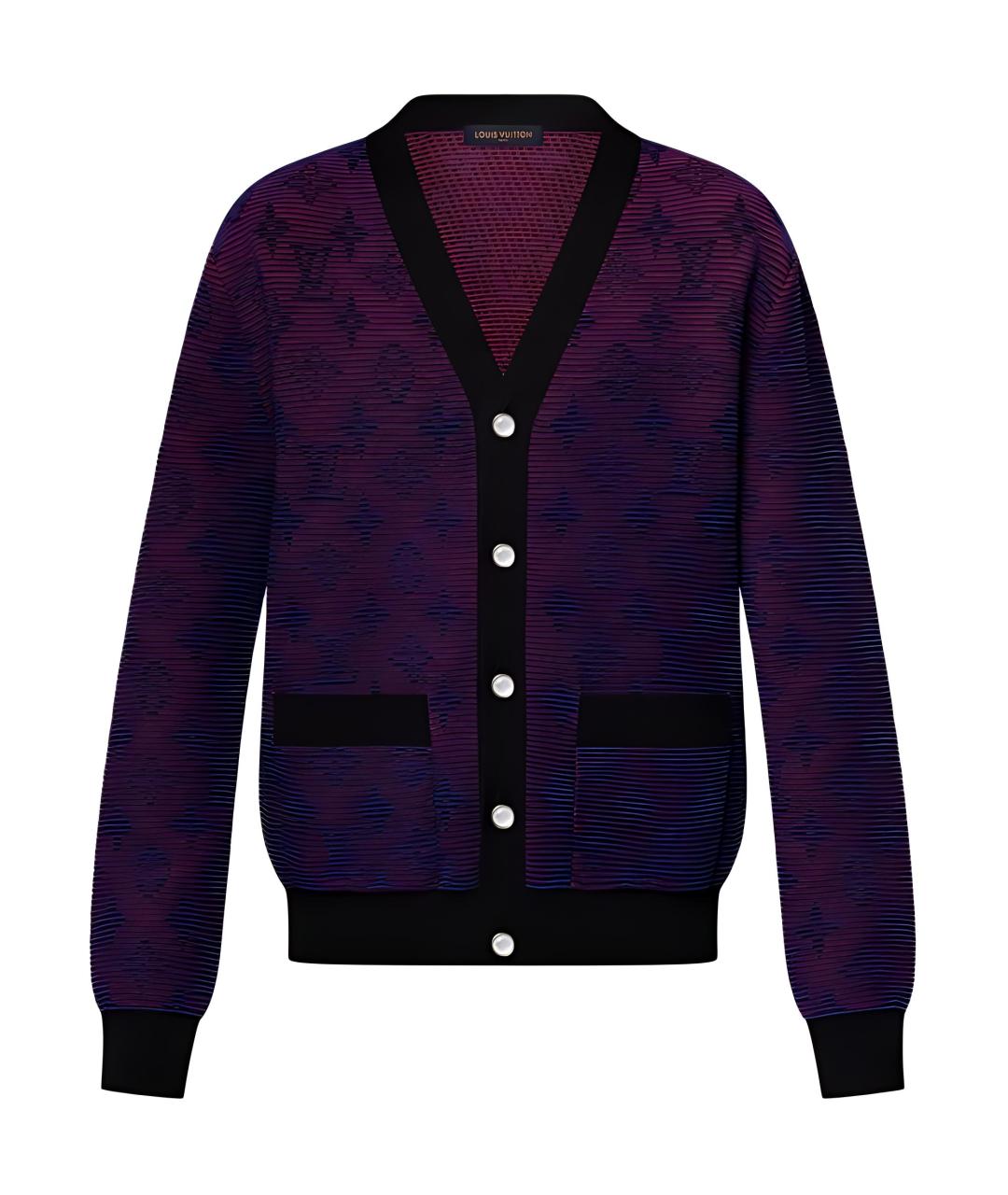 LOUIS VUITTON Фиолетовый хлопковый джемпер / свитер, фото 1
