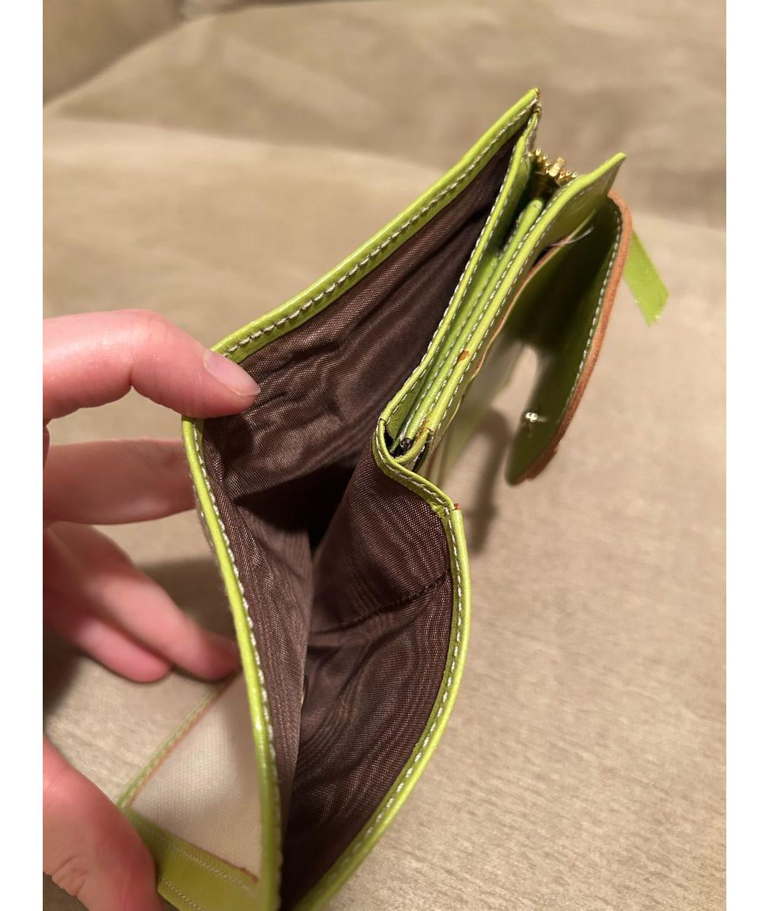 DOLCE&GABBANA Бежевый кожаный кошелек, фото 5