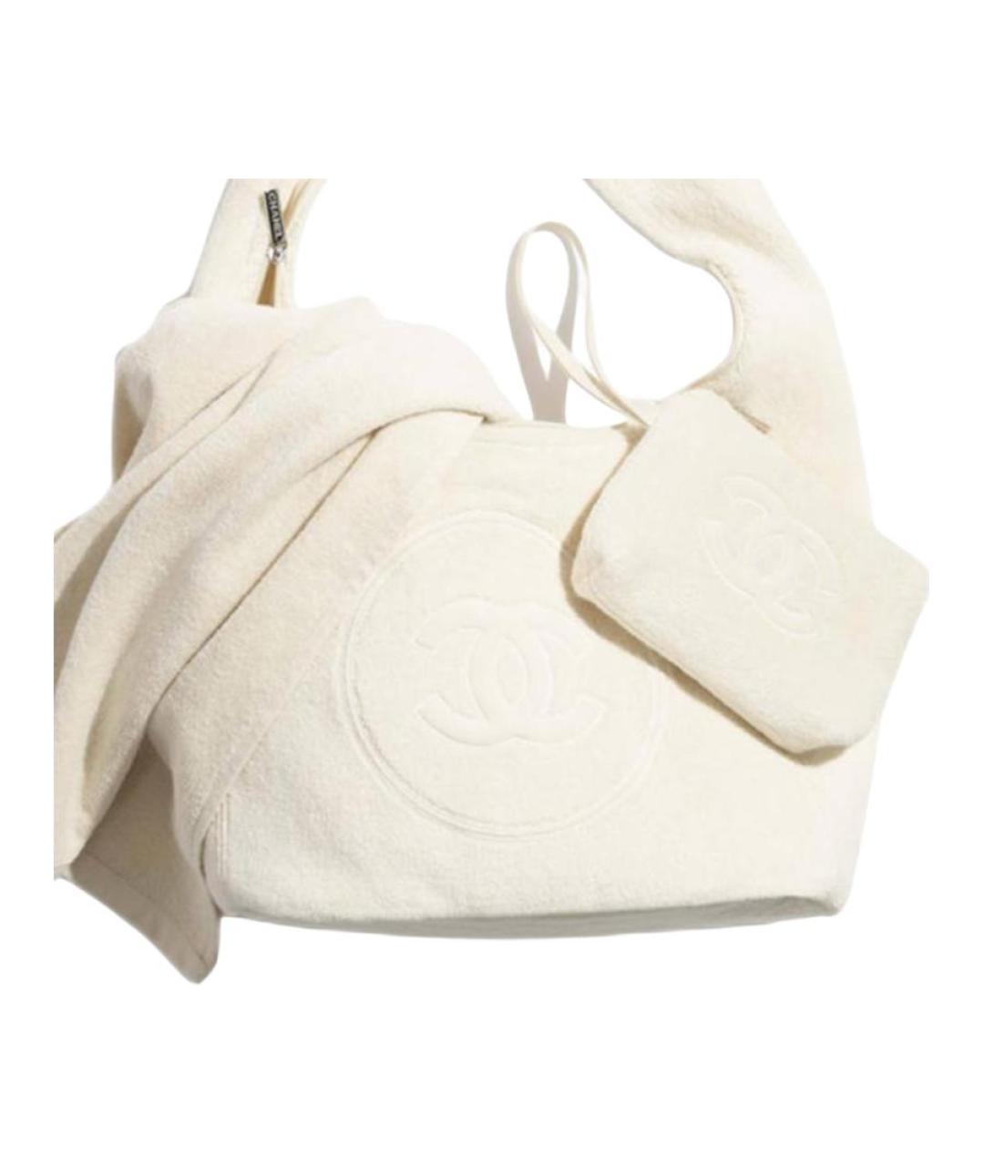 CHANEL Белая сумка через плечо, фото 6