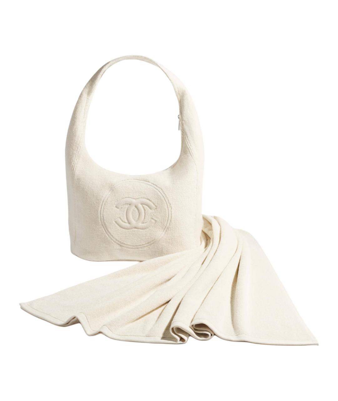 CHANEL Белая сумка через плечо, фото 2