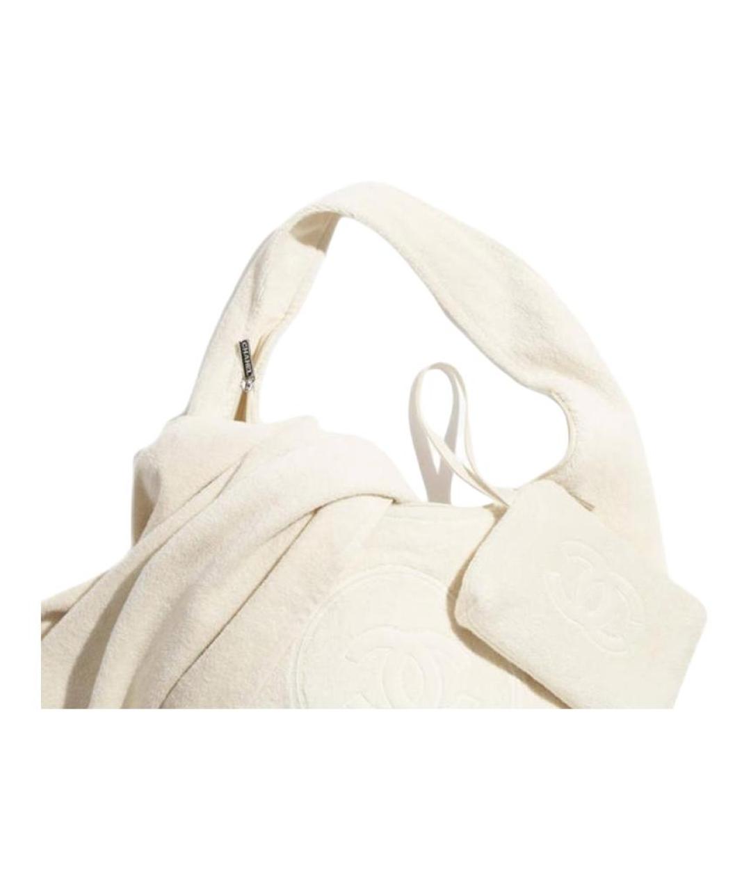 CHANEL Белая сумка через плечо, фото 5