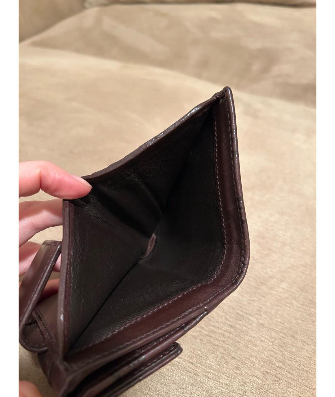 GUCCI Коричневый кожаный кошелек, фото 5