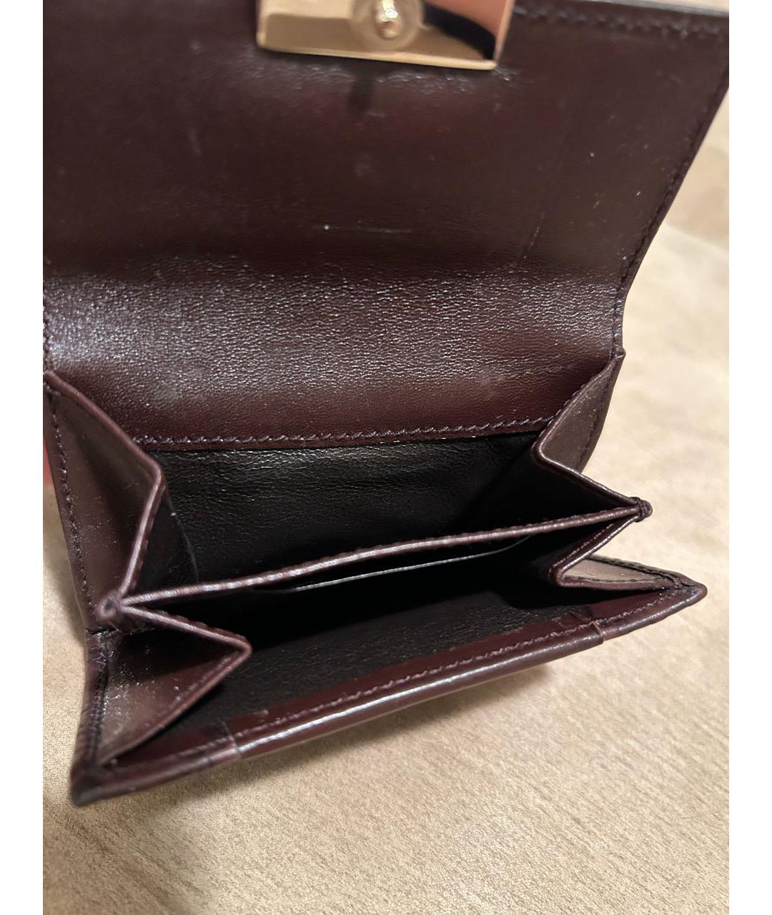 GUCCI Коричневый кожаный кошелек, фото 3