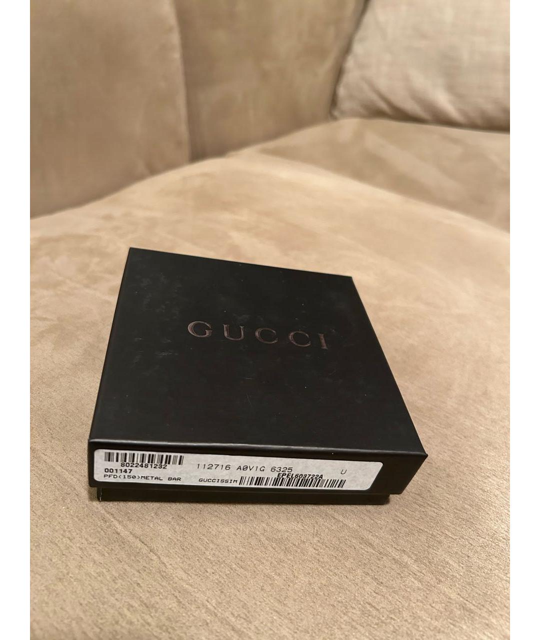 GUCCI Коричневый кожаный кошелек, фото 6