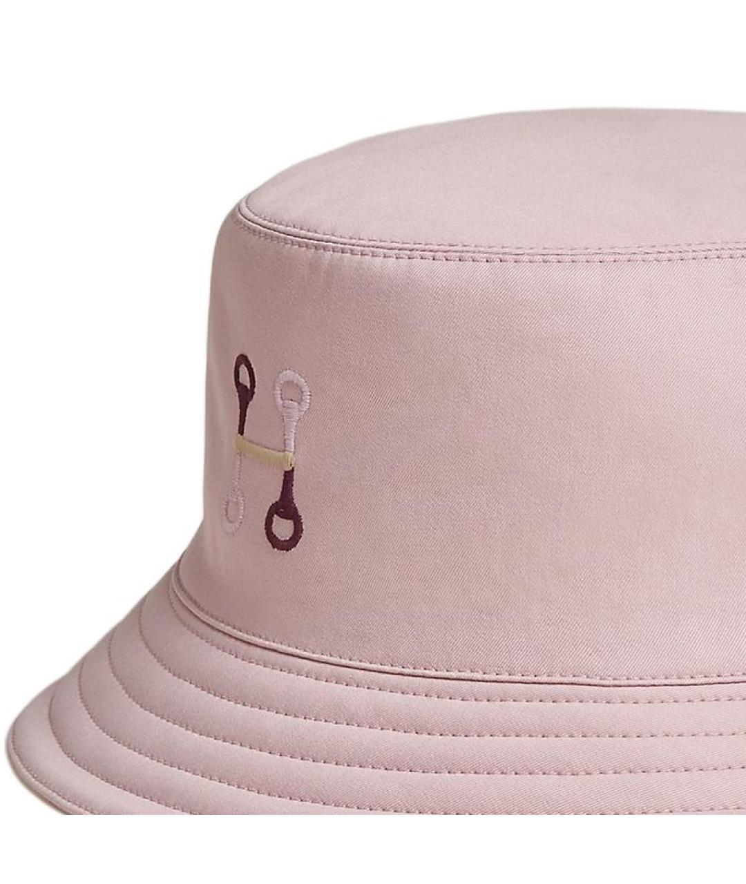 HERMES Розовая хлопковая шляпа, фото 3