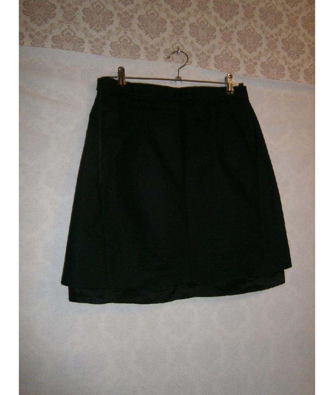 ACNE STUDIOS Черная хлопковая юбка мини, фото 5