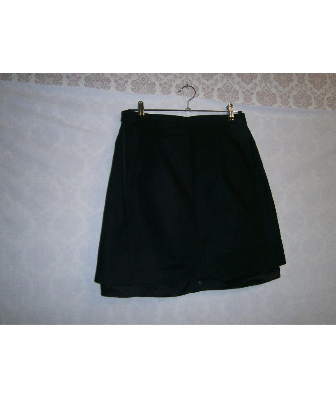 ACNE STUDIOS Черная хлопковая юбка мини, фото 2