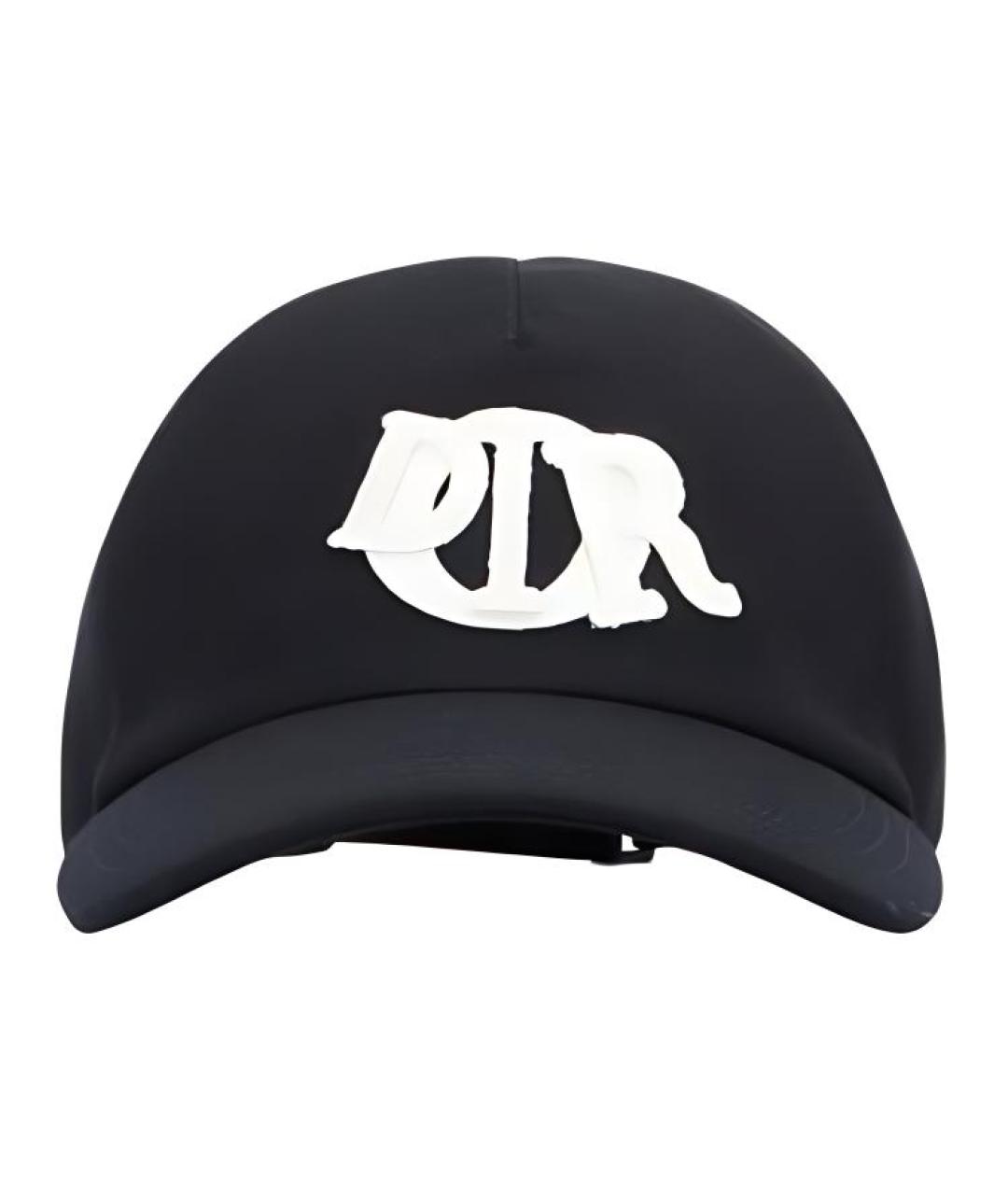 CHRISTIAN DIOR Черная хлопковая кепка, фото 1