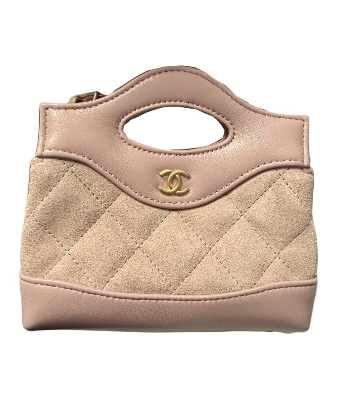 CHANEL Бежевая кожаная сумка через плечо, фото 1