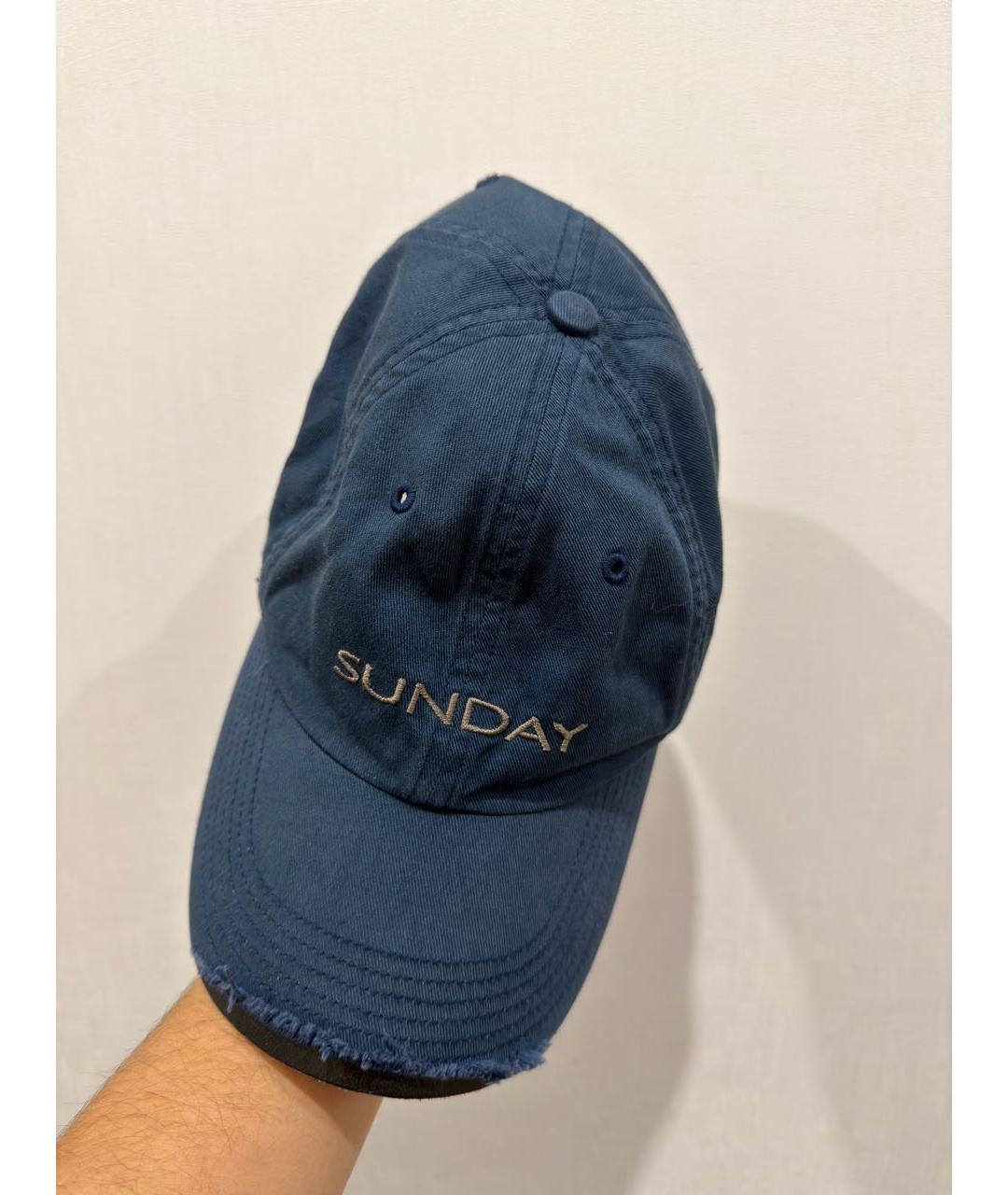 VETEMENTS Синяя хлопковая кепка/бейсболка, фото 4