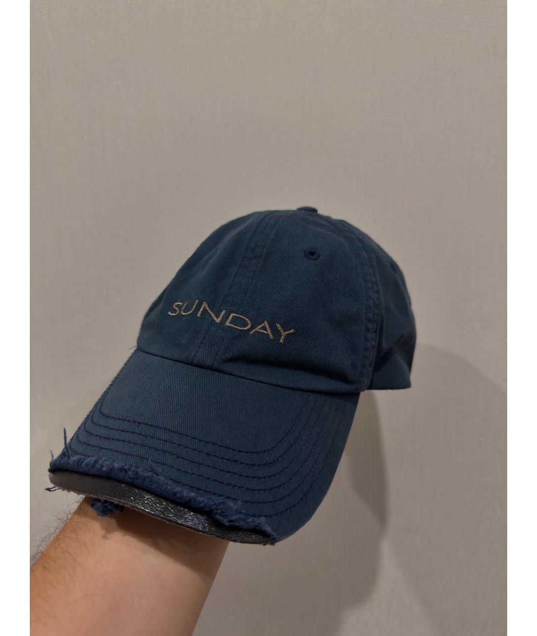 VETEMENTS Синяя хлопковая кепка/бейсболка, фото 2