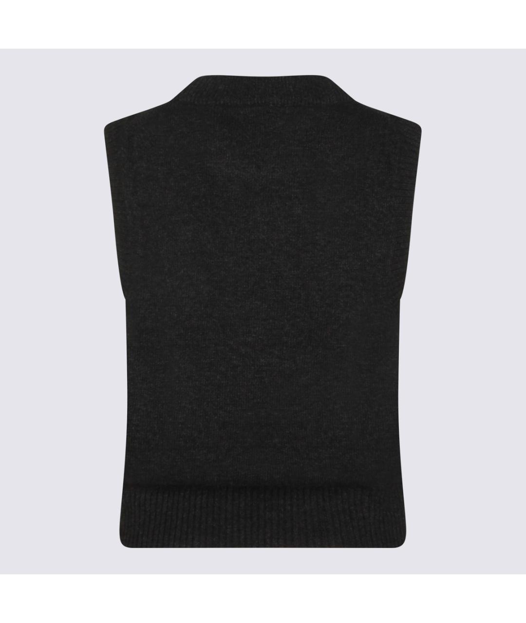 GANNI Черный шерстяной джемпер / свитер, фото 2