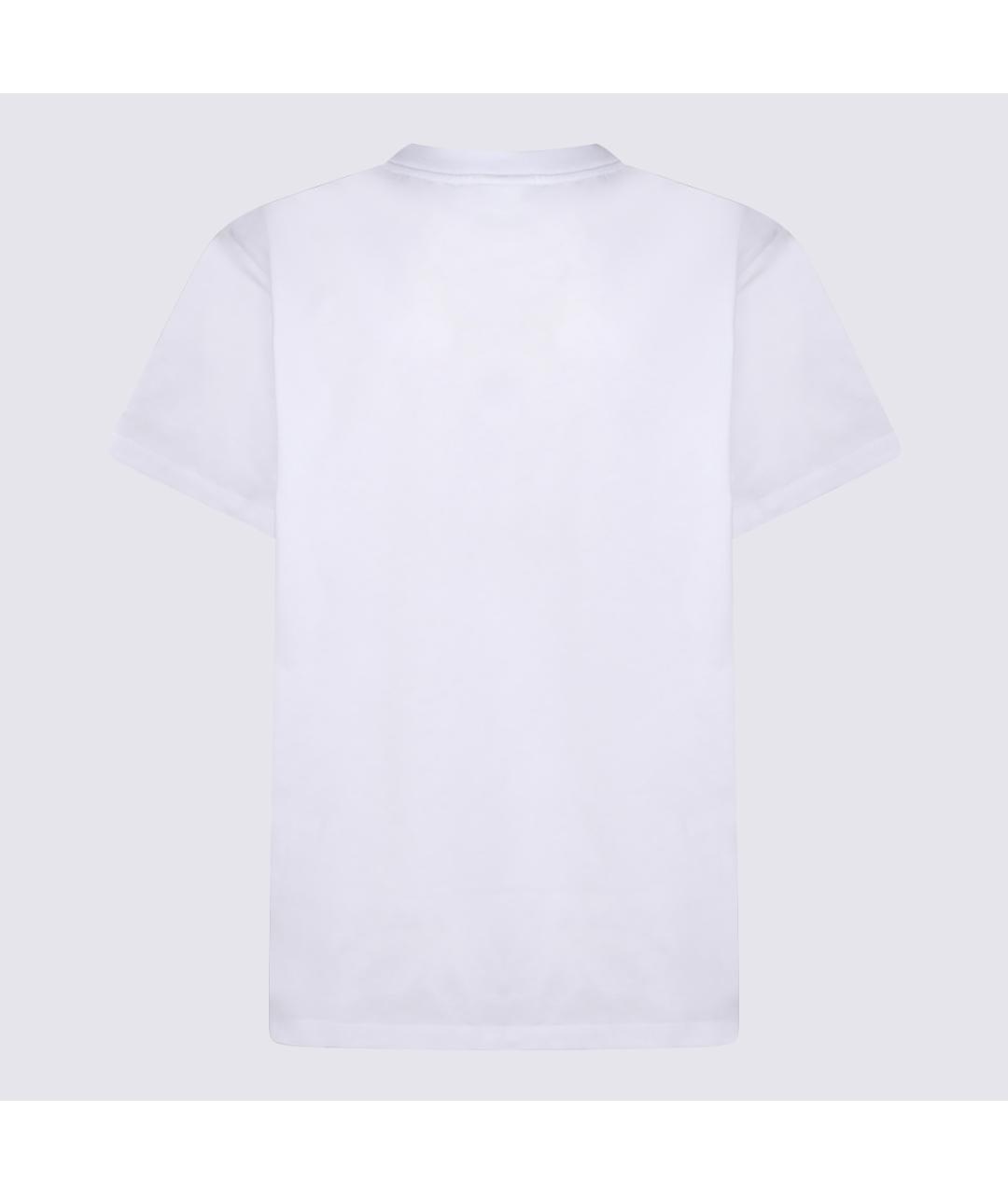GANNI Белая хлопковая футболка, фото 2