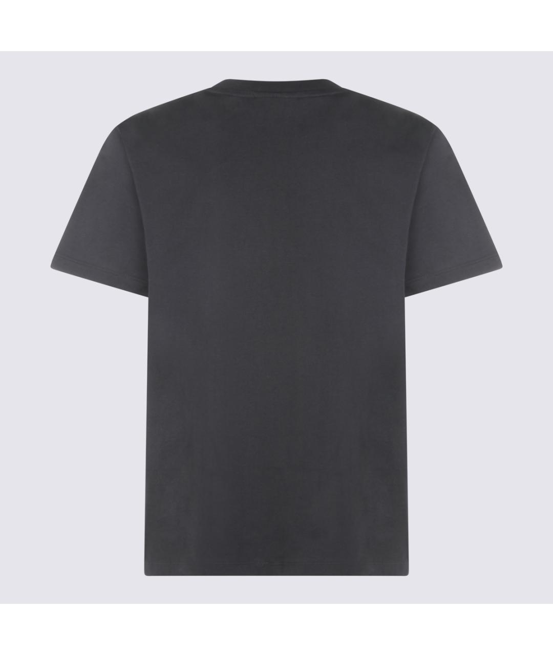 GANNI Черная хлопковая футболка, фото 2