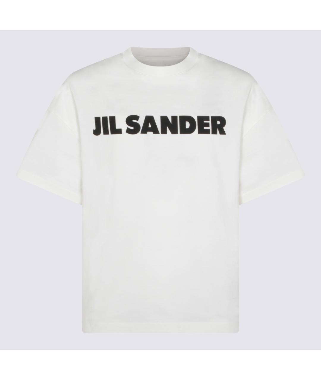 JIL SANDER Белая хлопковая футболка, фото 4