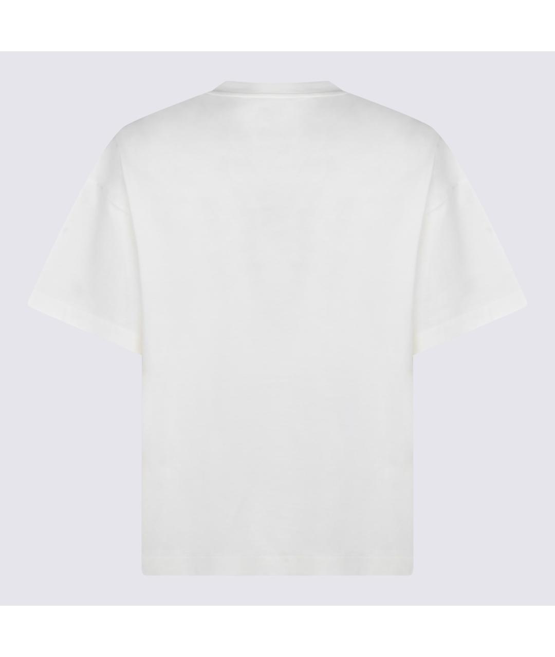 JIL SANDER Белая хлопковая футболка, фото 2